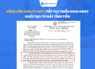 Công văn 3495/CT-NVT: Đảm bảo 100% hộ kinh doanh, DN sử dụng HĐĐT khởi tạo từ máy tính tiền công văn 3495 về hóa đơn máy tính tiền