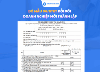 Bỏ mẫu 06/GTGT đối với doanh nghiệp mới thành lập mẫu 06 đối với doanh nghiệp mới thành lập