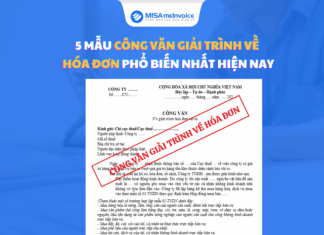 5 mẫu công văn giải trình về hóa đơn phổ biến hiện nay công văn giải trình về hóa đơn