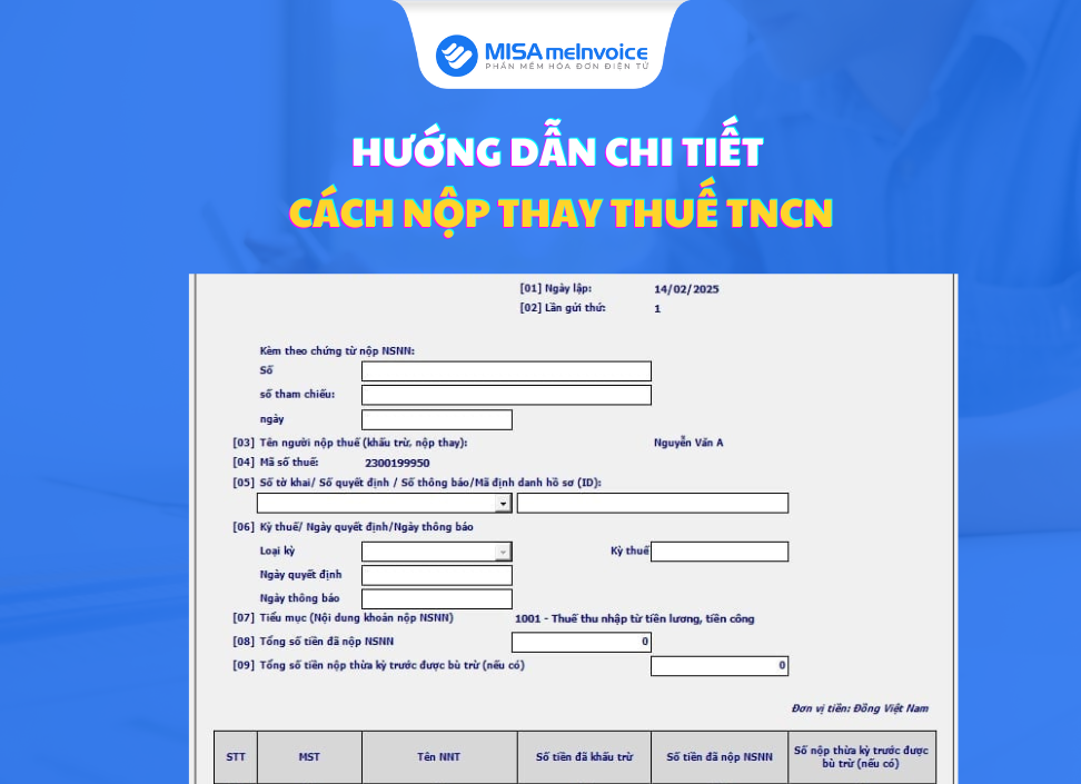 cach-nop-thue-TNCN cách nộp thay thuế TNCN