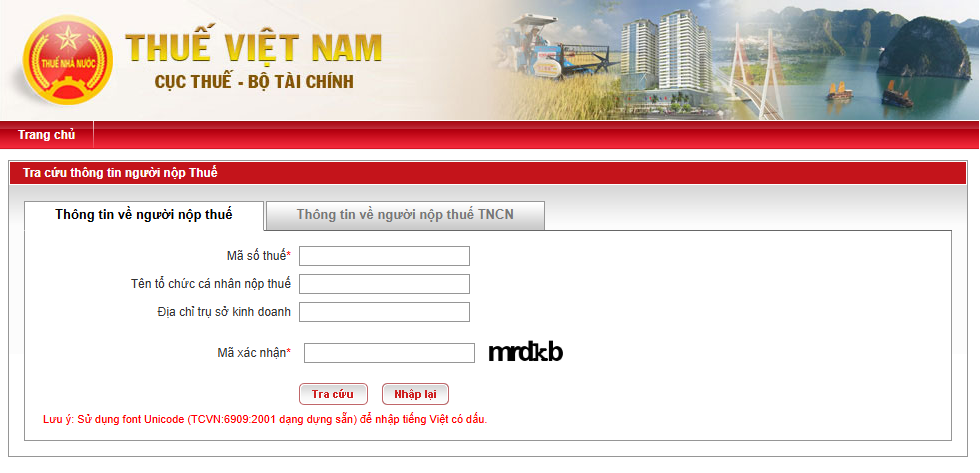 cách tra cứu mã số thuế địa điểm kinh doanh