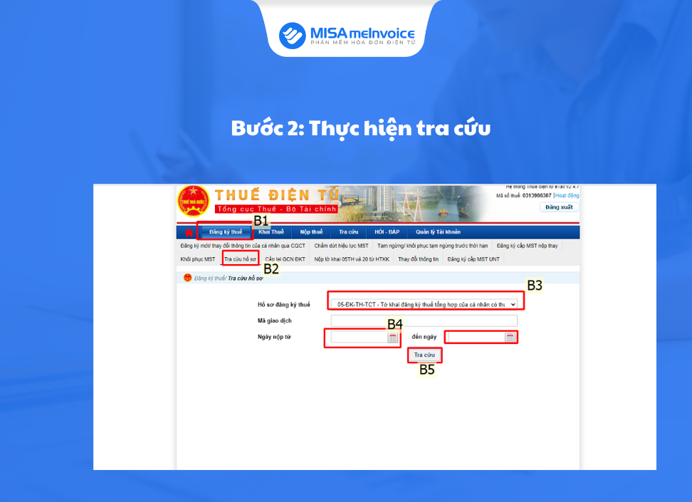 thực hiện tra cứu