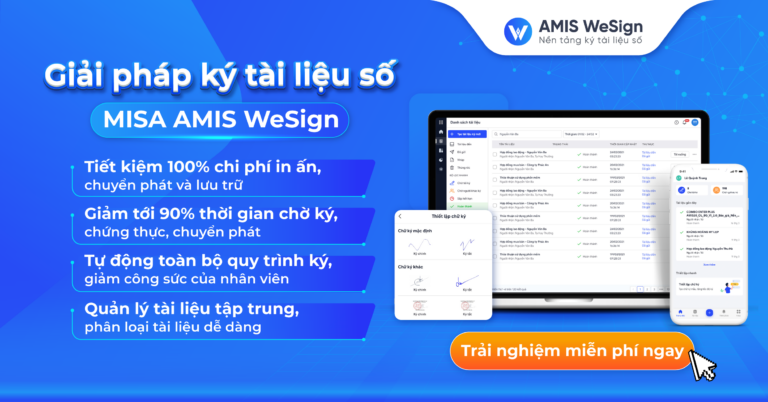 AMIS WeSign banner
