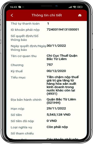 cách tra cứu nợ thuế trên app etax mobile