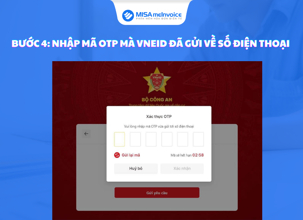 nhập mã OTP