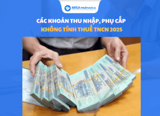 Các khoản thu nhập, phụ cấp không tính thuế TNCN 2026 các khoản thu nhập không tính thuế TNCN