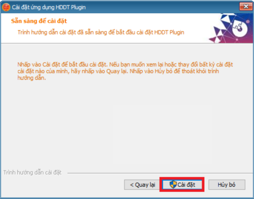 Chọn tiếp tục cài đặt