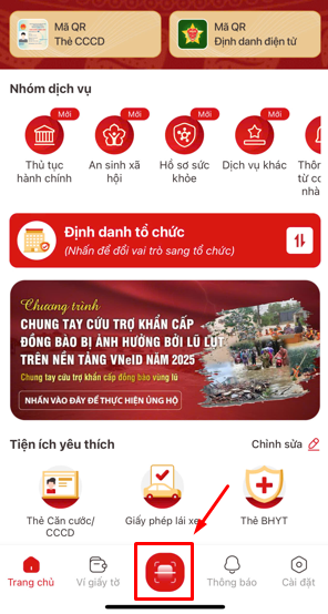 đăng nhập ứng dụng VneID QR code
