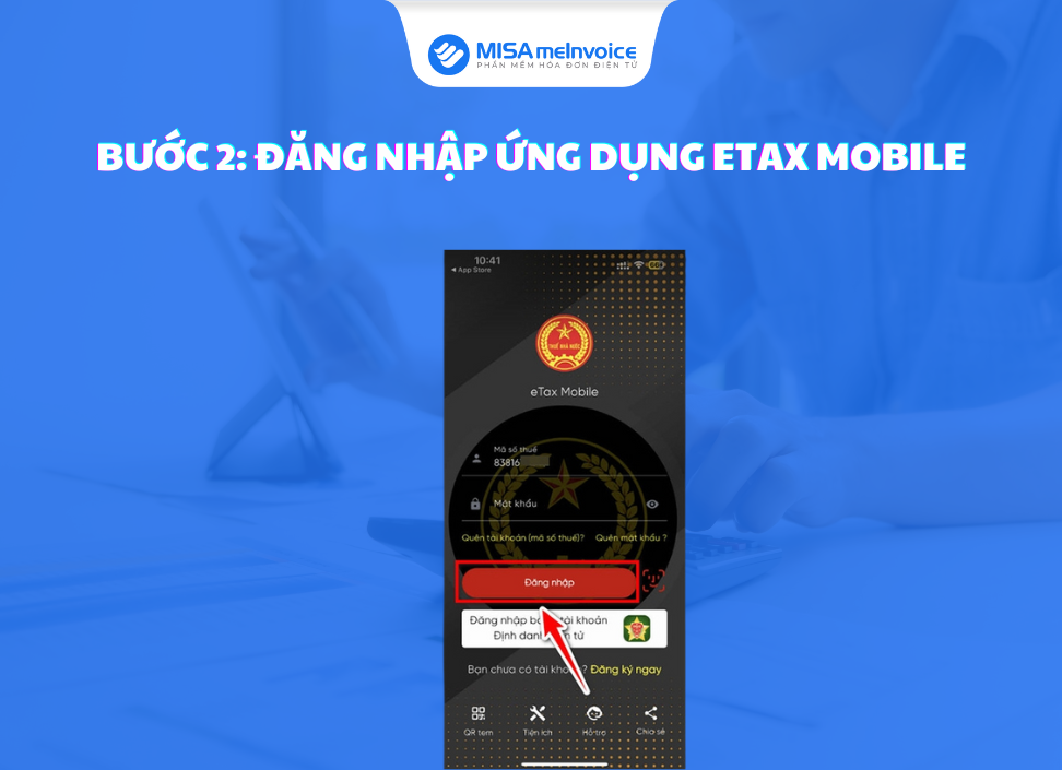 đăng nhập etax