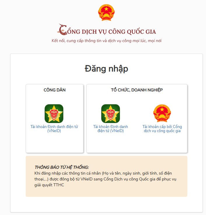 đăng nhập tài khoản