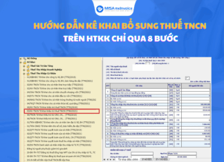 Hướng dẫn kê khai bổ sung thuế TNCN trên HTKK chỉ qua 8 bước hướng dẫn kê khai bổ sung thuế TNCN