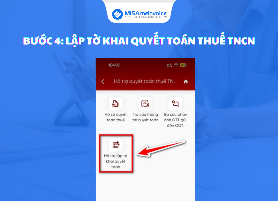 hỗ trợ lập tờ khai quyết toán thuế TNCN