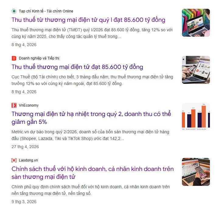 Nhà nước đang siết chặt việc thu thuế trong lĩnh vực thương mại điện tử
