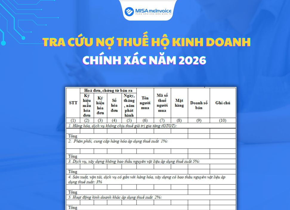 tra cứu nợ thuế hộ kinh doanh 2026