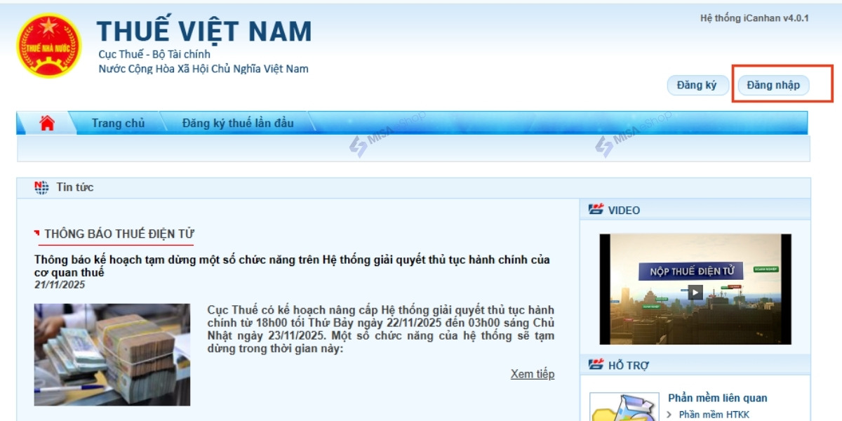 Tra cứu nợ thuế HKD trên Cổng thông tin điện tử Cục Thuế