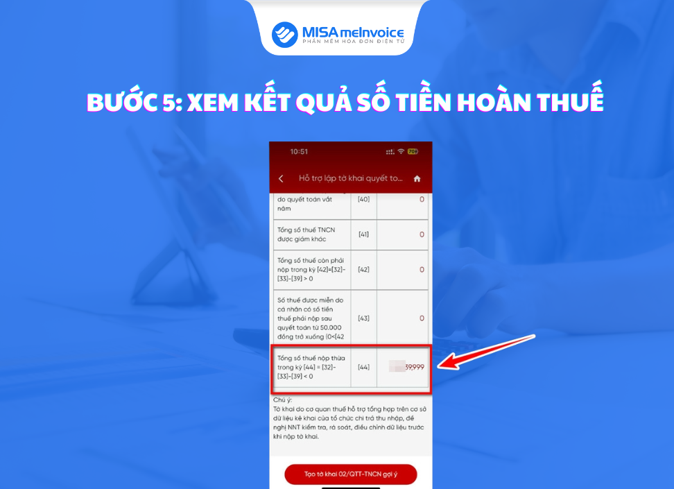 xem kết quả hoàn thuế
