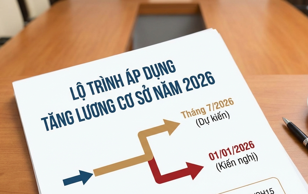 lộ trình áp dụng tăng mức lương cơ sở
