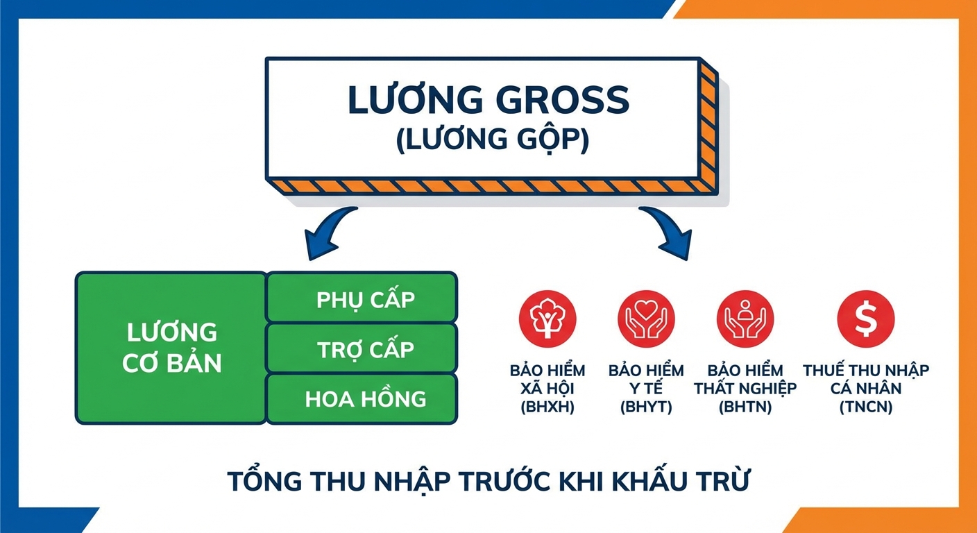 lương gross là gì