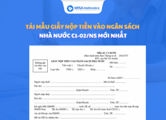 Tải mẫu giấy nộp tiền vào ngân sách nhà nước C1-02/NS mẫu giấy nộp tiền vào ngân sách nhà nước
