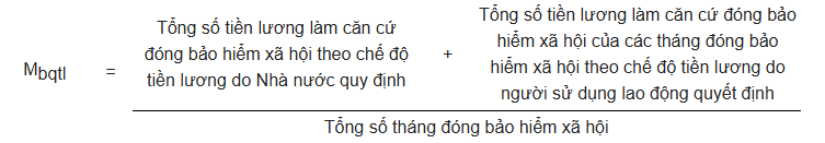 xác định mức bình quân tiền lương