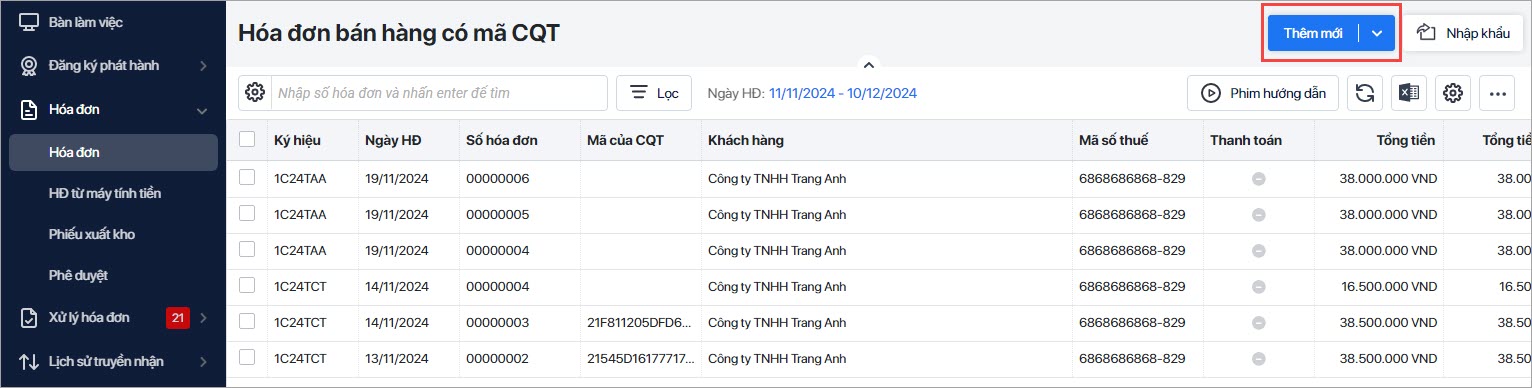 hóa đơn bán tài sản công