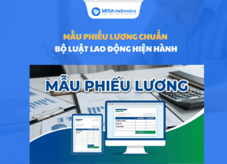 Mẫu phiếu lương CHUẨN Bộ Luật Lao Động hiện hành mẫu phiếu lương