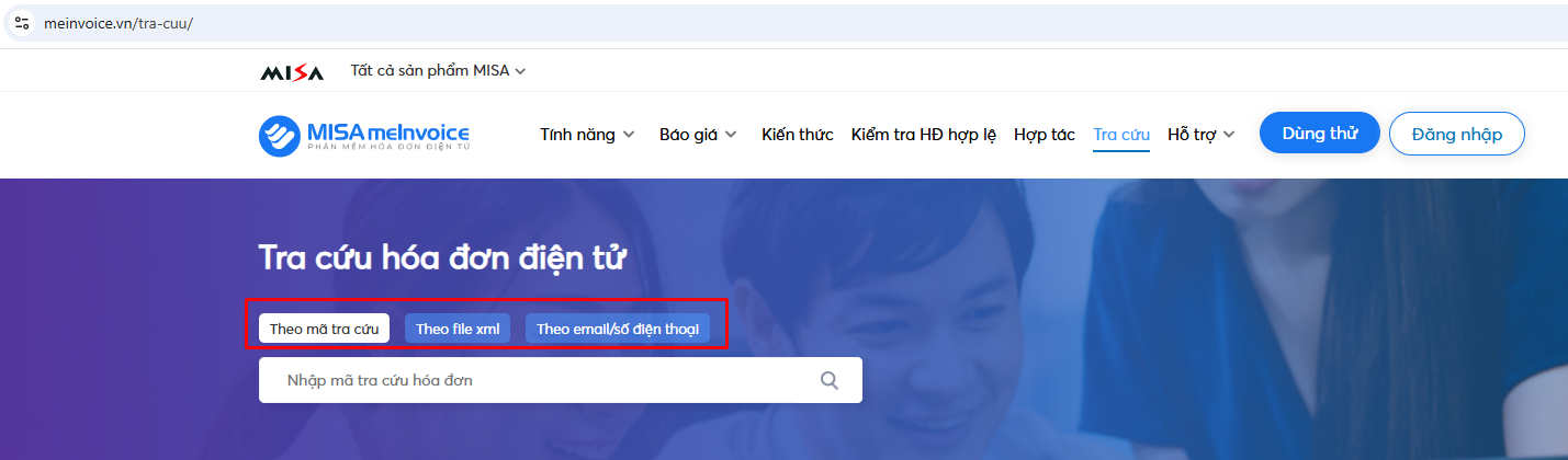 nhập tra cứu