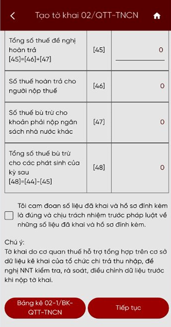 kiểm tra thông tin