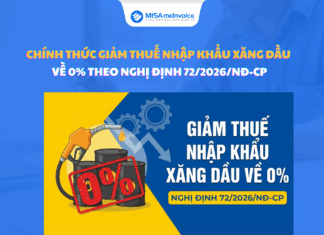 Chính thức giảm thuế nhập khẩu xăng dầu về 0% theo Nghị định 72/2026/NĐ-CP thuế nhập khẩu xăng dầu