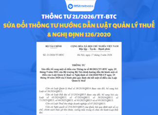 Thông tư 21/2026/TT-BTС: Sửa đổi Thông tư hướng dẫn Luật Quản lý thuế & Nghị định 126/2020