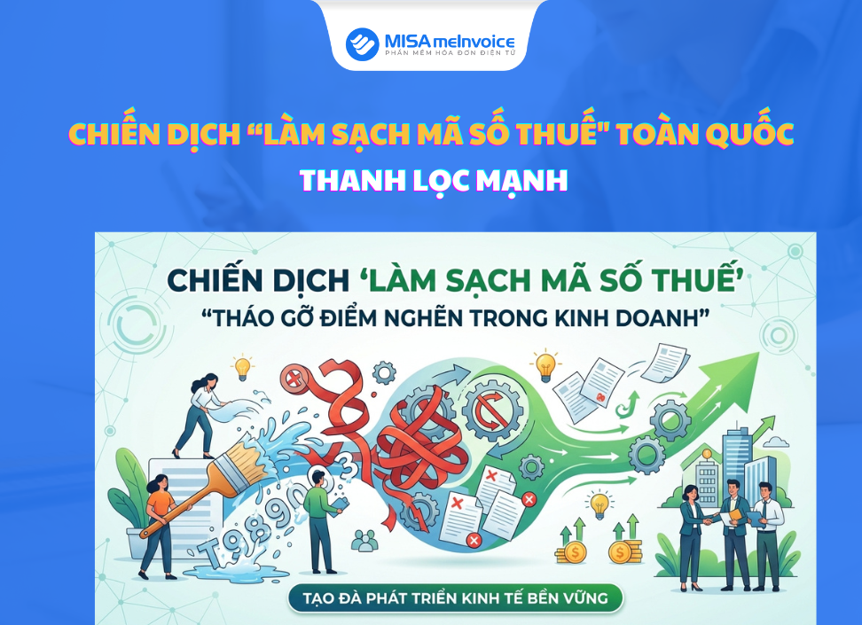 Chiến dịch “Làm sạch mã số thuế” toàn quốc: Thanh lọc mạnh chiến dịch làm sạch mã số thuế
