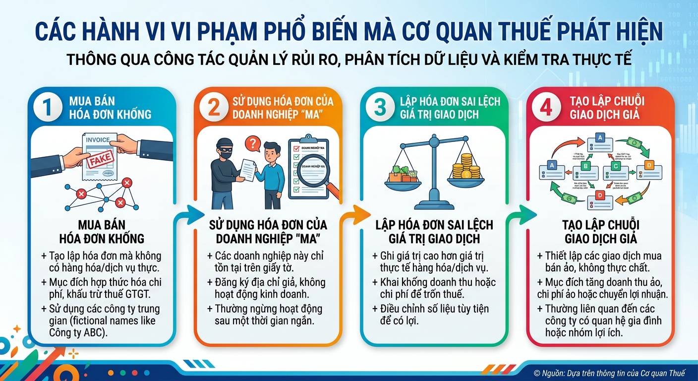 các hành vi vi phạm