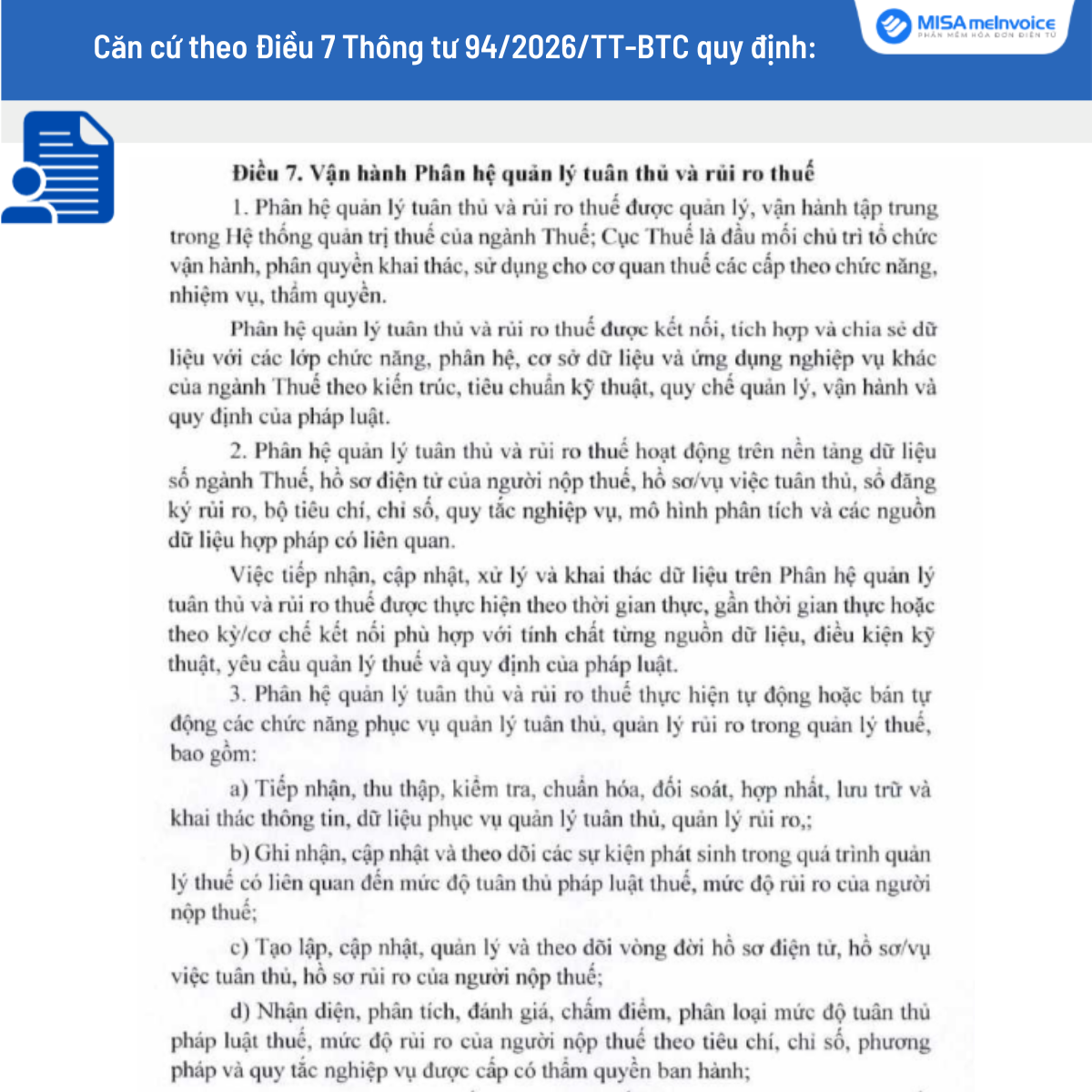 điều 7 thông tư 94/2026/TT-BTC