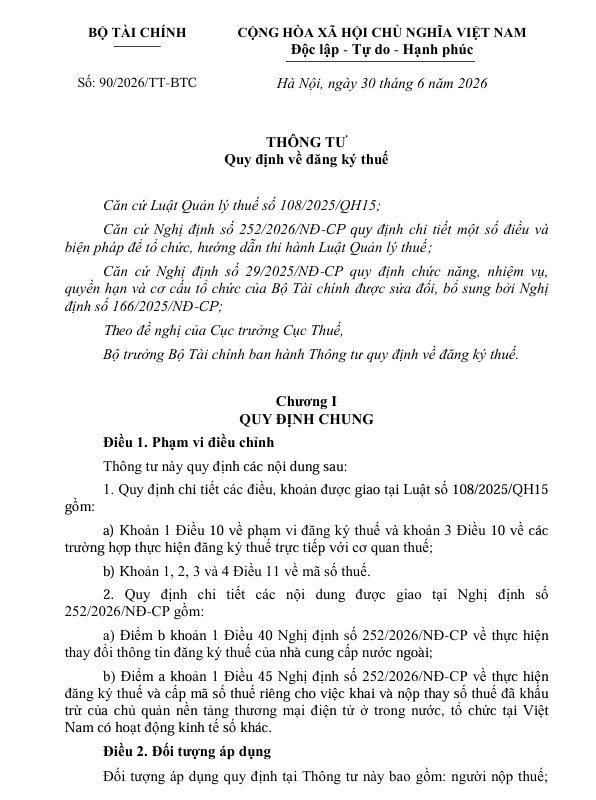 Thông tư 90-2026